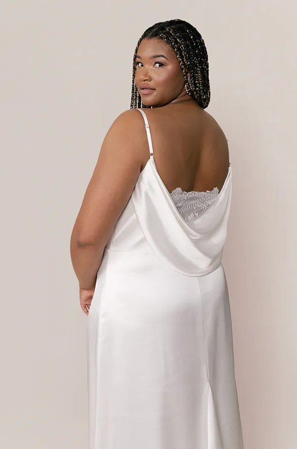 Nadia Satin Bridal Gown | Made To Order