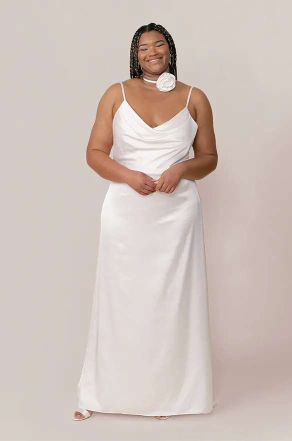 Nadia Satin Bridal Gown | Made To Order