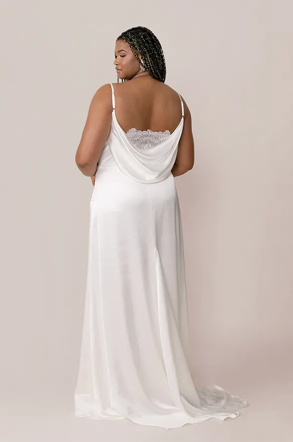 Nadia Satin Bridal Gown | Made To Order
