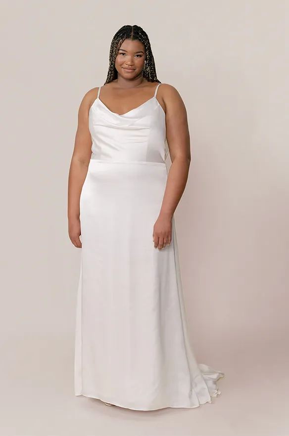 Nadia Satin Bridal Gown | Made To Order