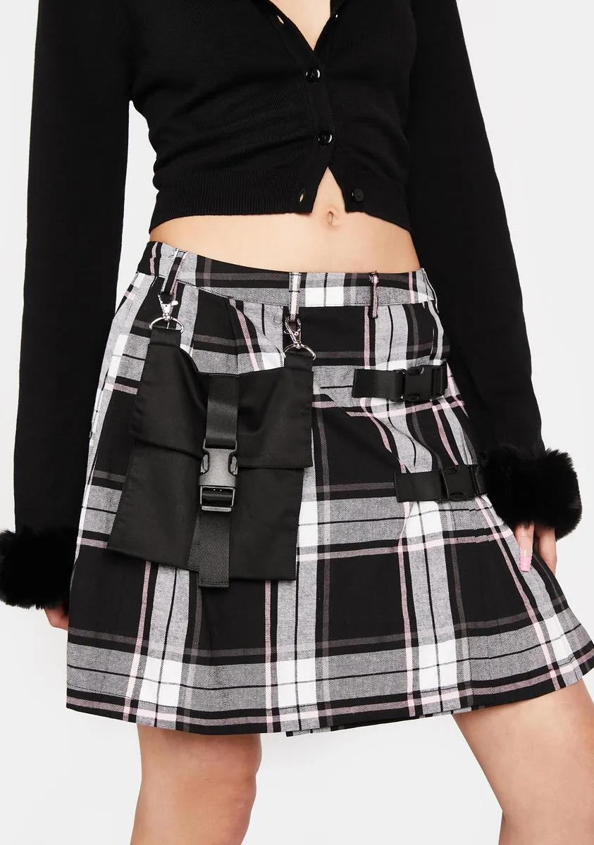 Nancy Pink Tartan Mini Skirt