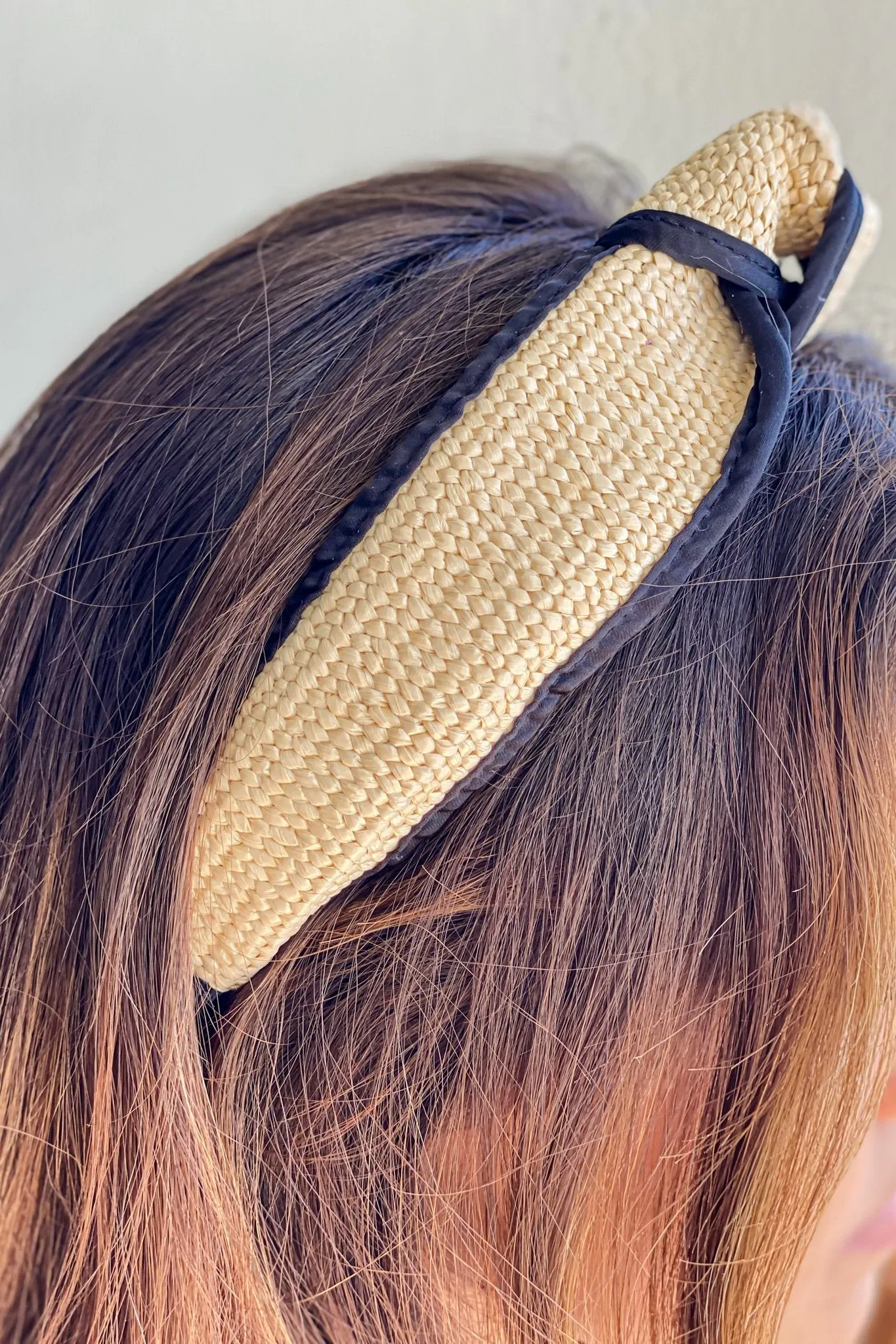 Natural Straw Headband