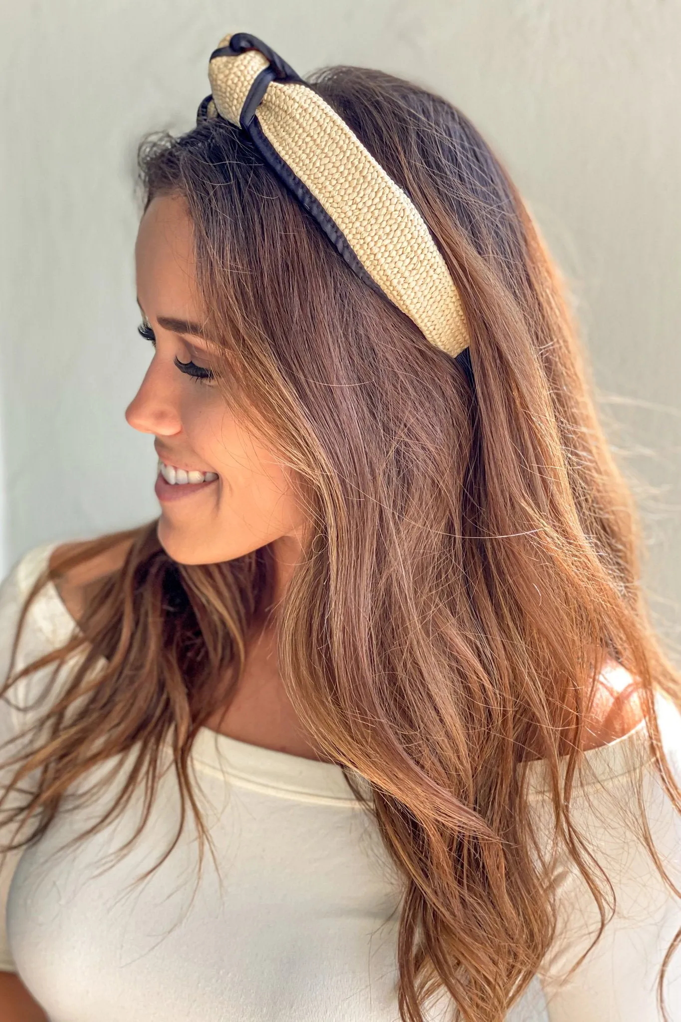 Natural Straw Headband