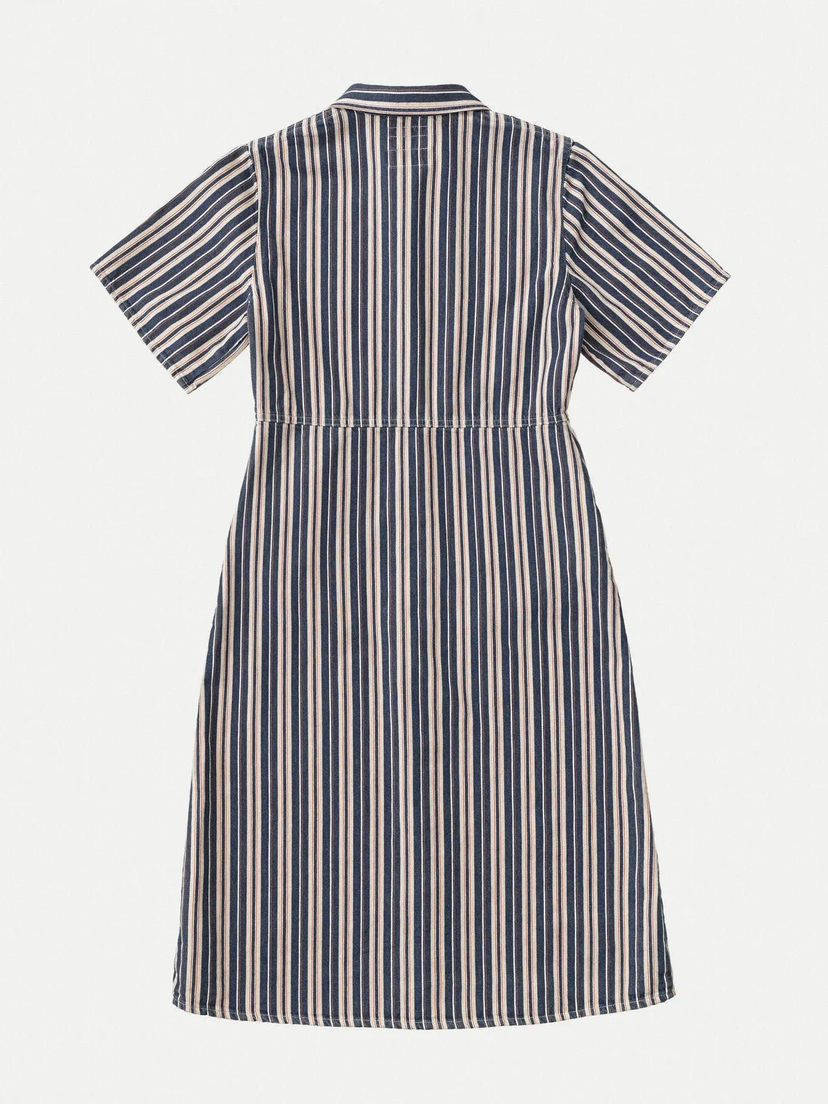 Nudie Jeans - Lotten Denim Dress - Stripe/Red