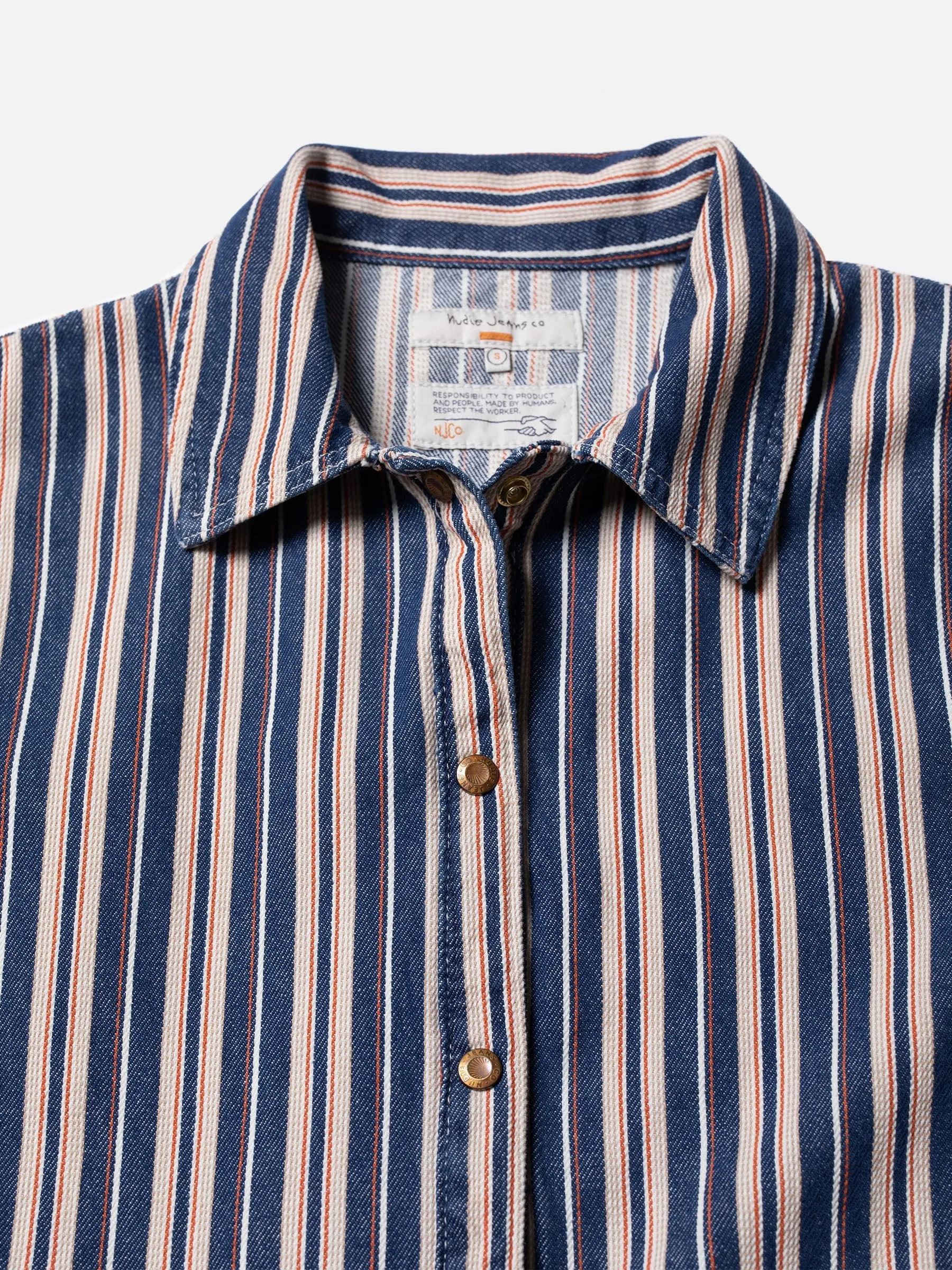 Nudie Jeans - Lotten Denim Dress - Stripe/Red