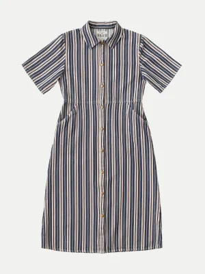 Nudie Jeans - Lotten Denim Dress - Stripe/Red
