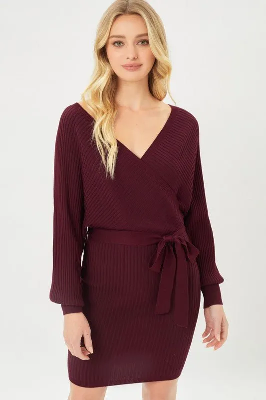 Off Shoulder Knit Dress