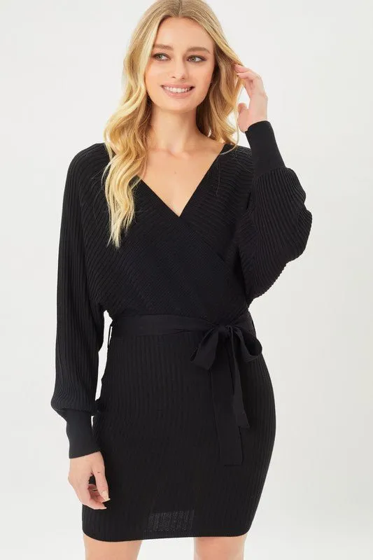 Off Shoulder Knit Dress