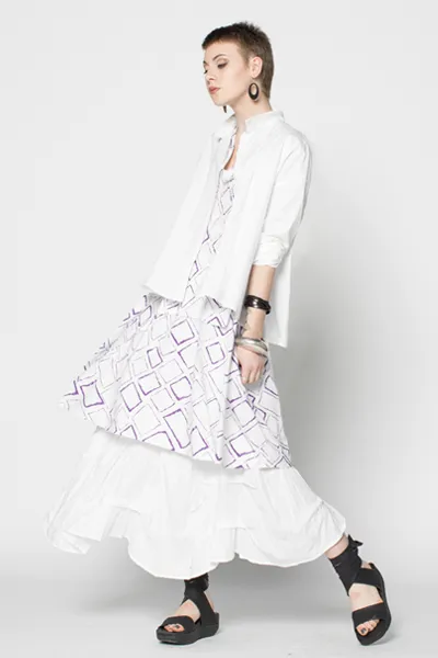 Oslo Dress in Purple Carre Carnaby