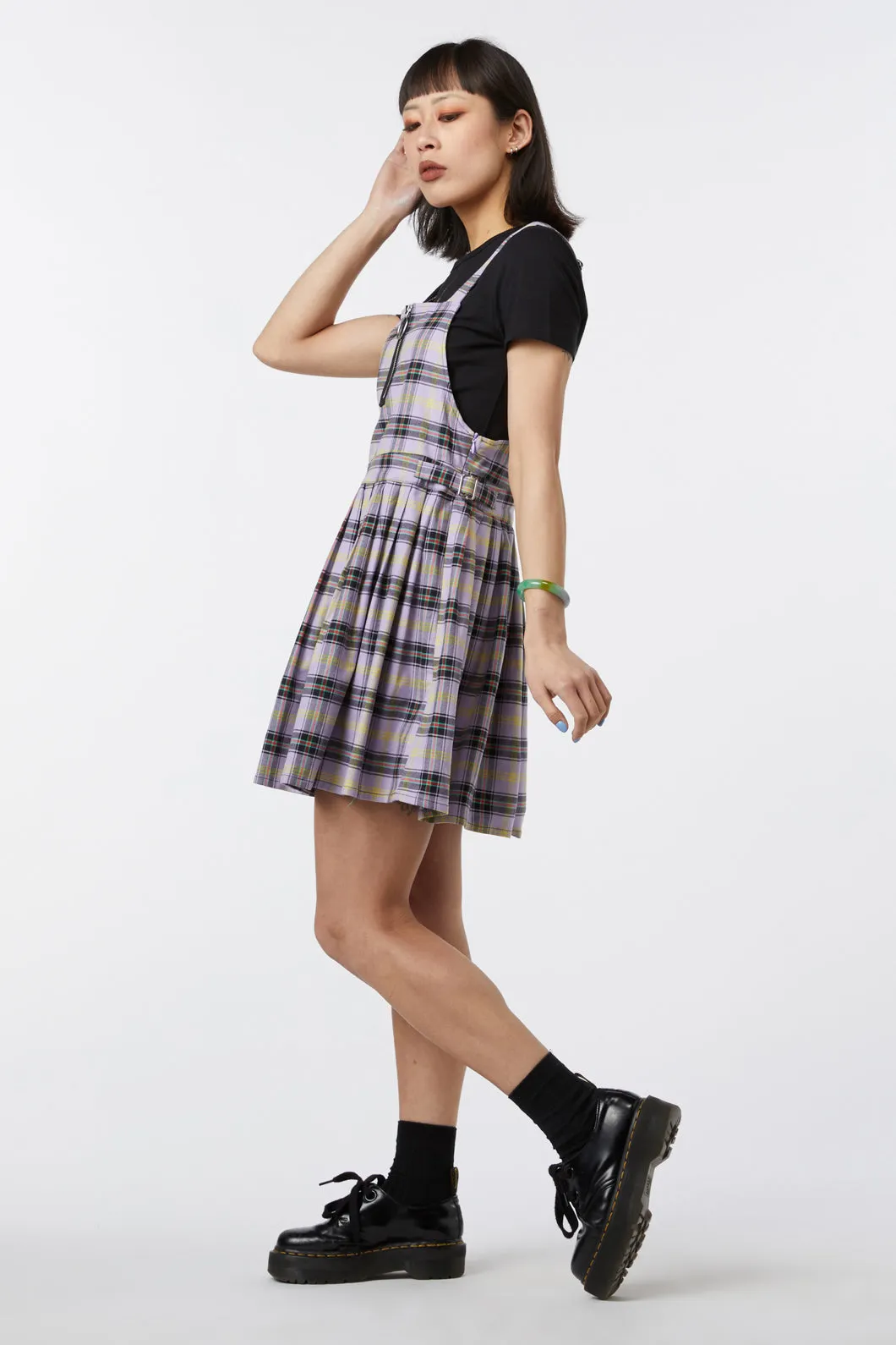Outsider Tartan Pleat Pinny