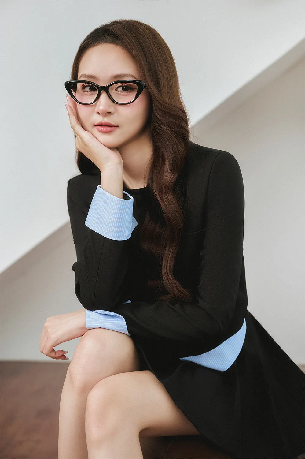Paramo A-line Pleated Cotton Mini Skirt