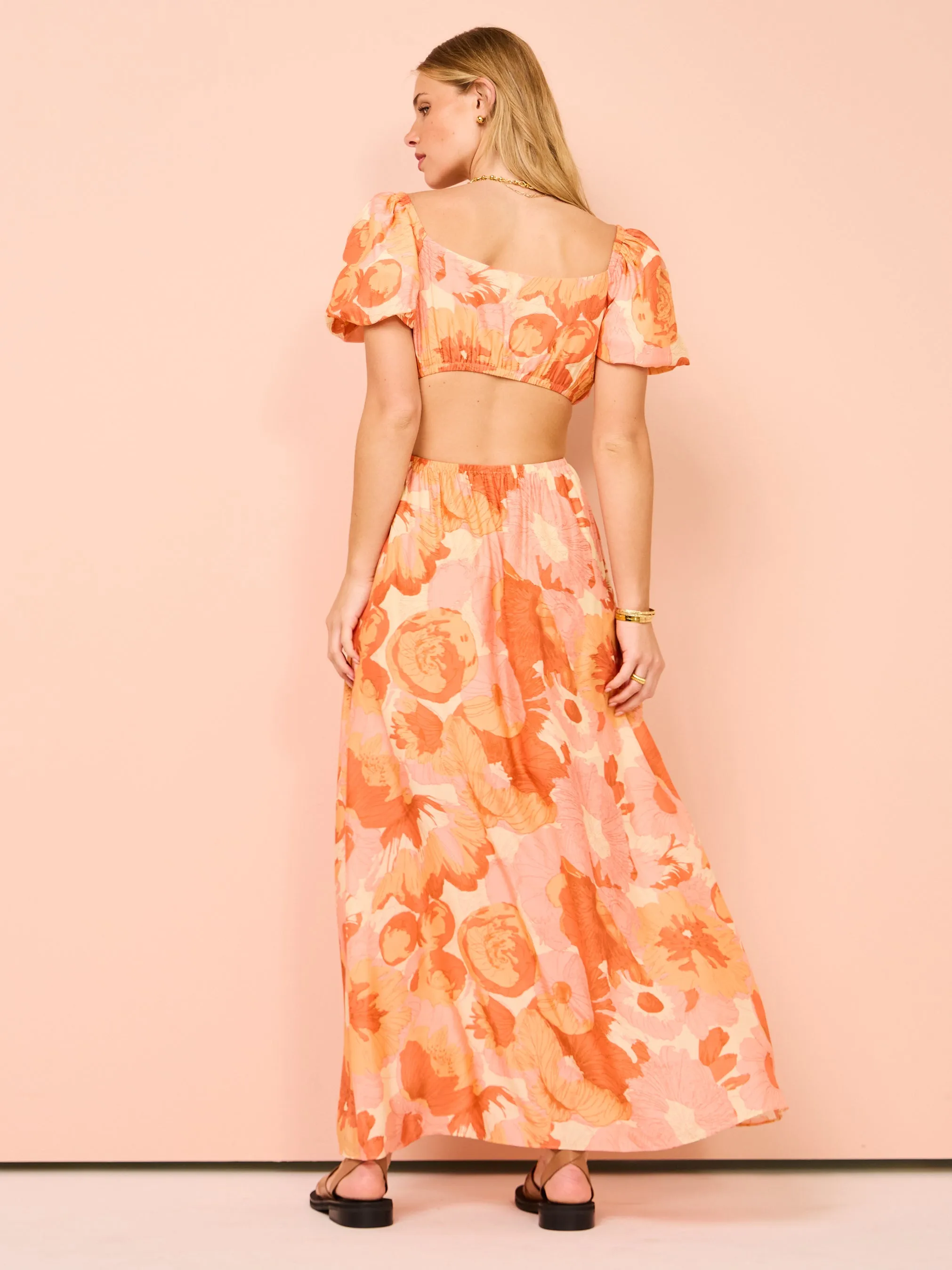 Peony Forever Maxi Dress in Paloma