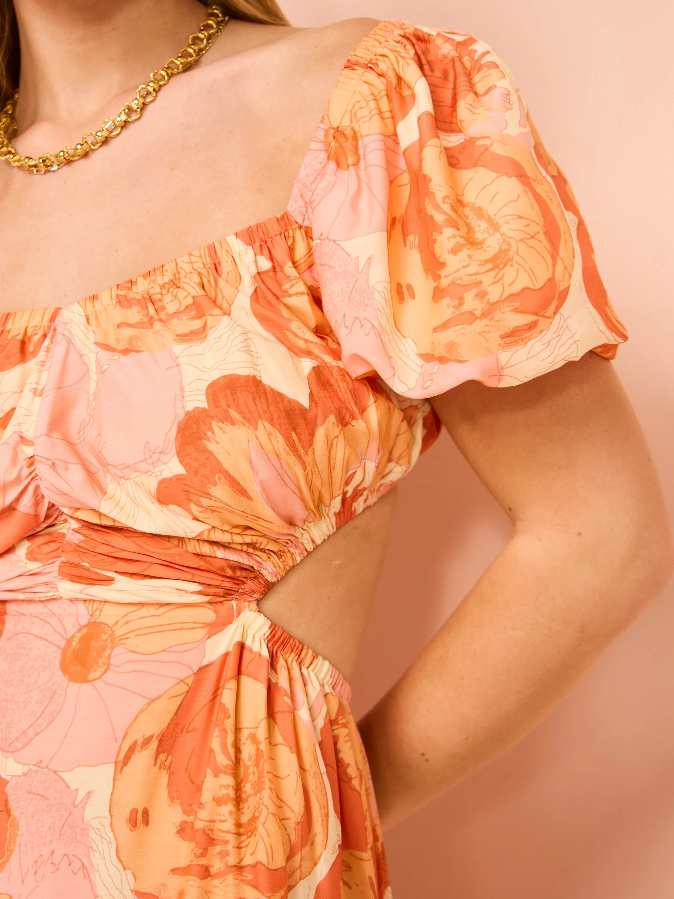 Peony Forever Maxi Dress in Paloma