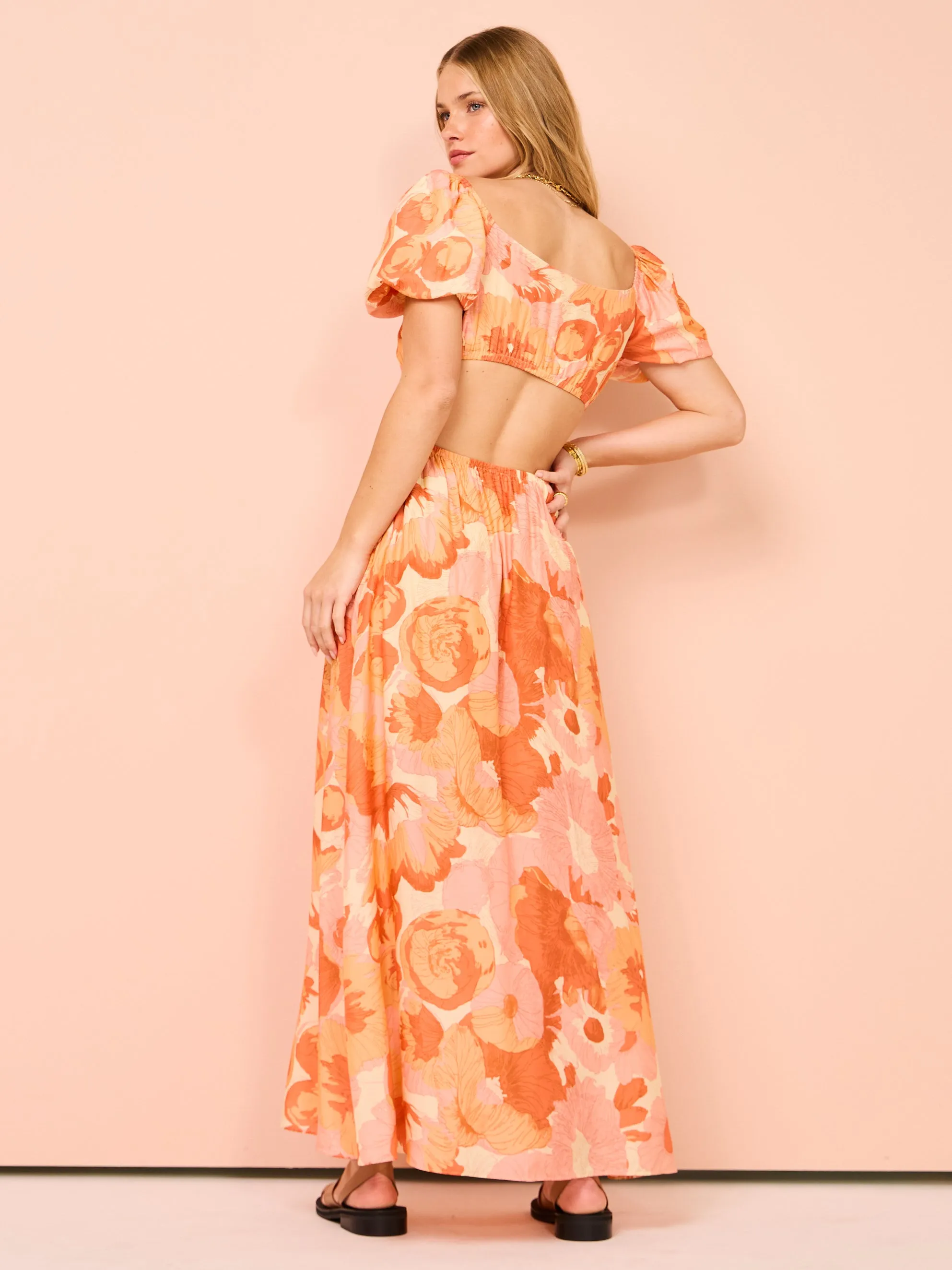 Peony Forever Maxi Dress in Paloma
