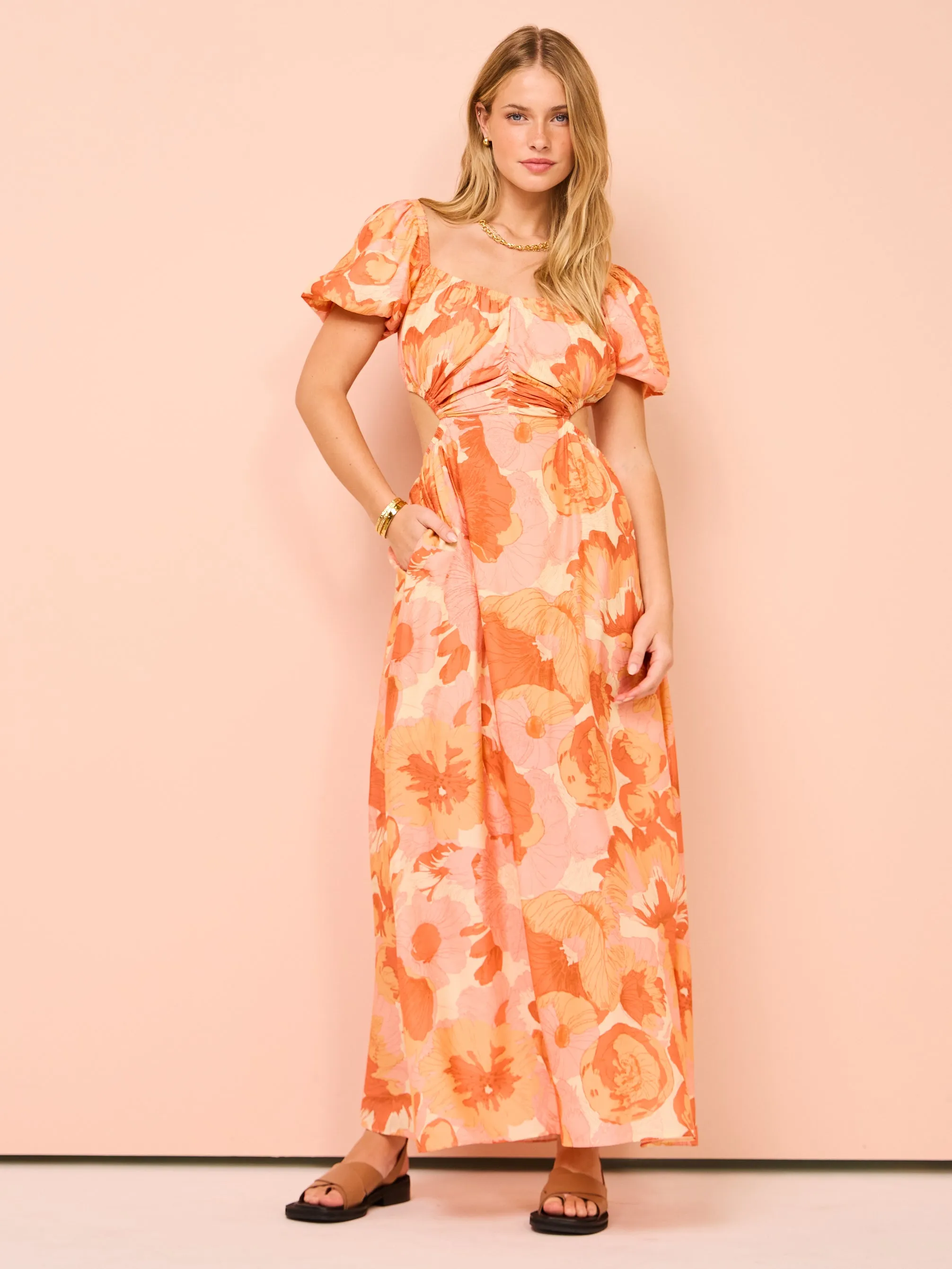Peony Forever Maxi Dress in Paloma