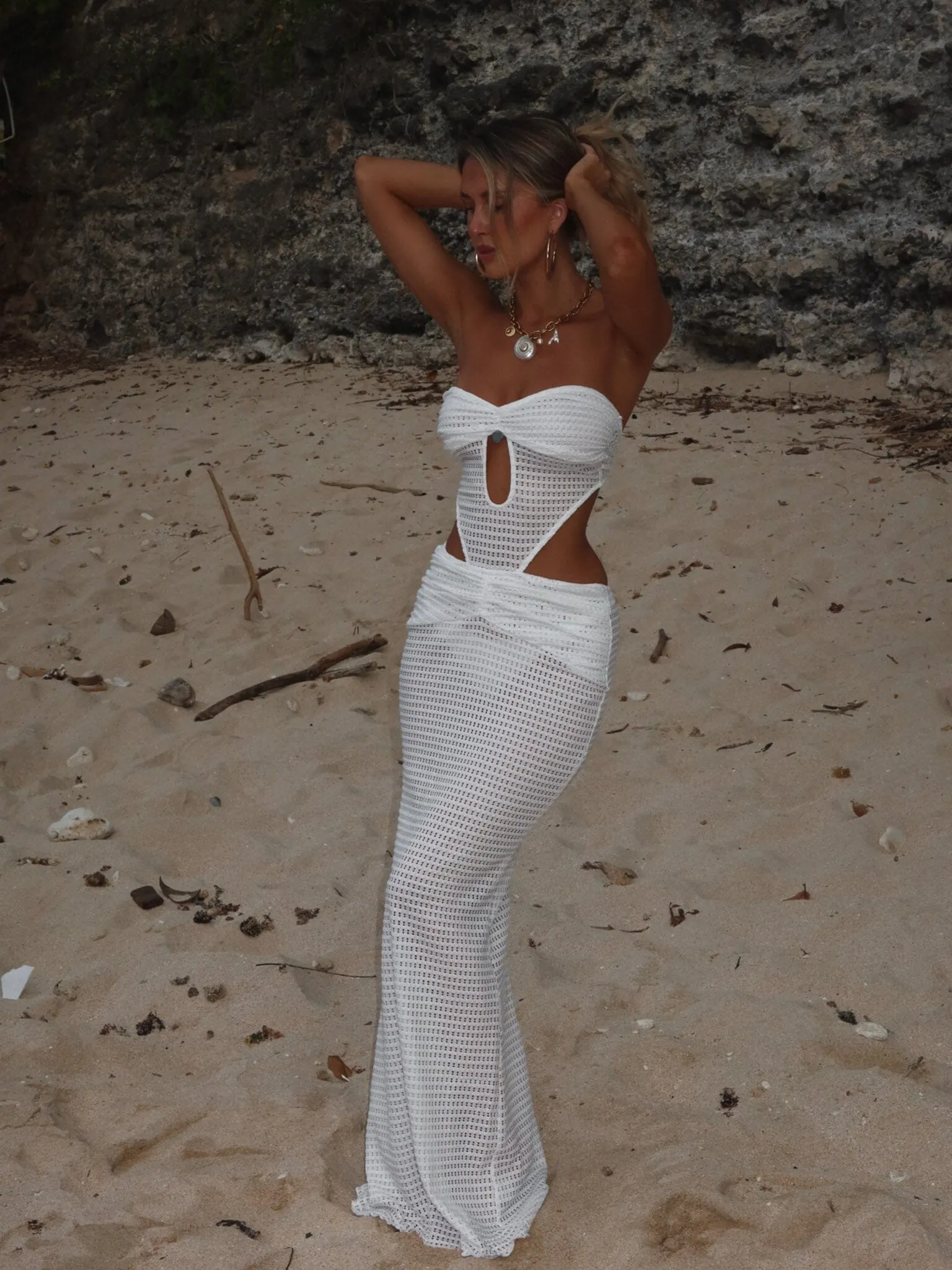 PEPPA MAXI DRESS WHITE