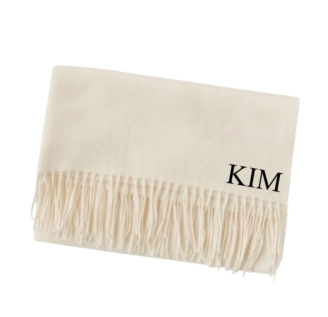 Personalized Cashmere Shawl