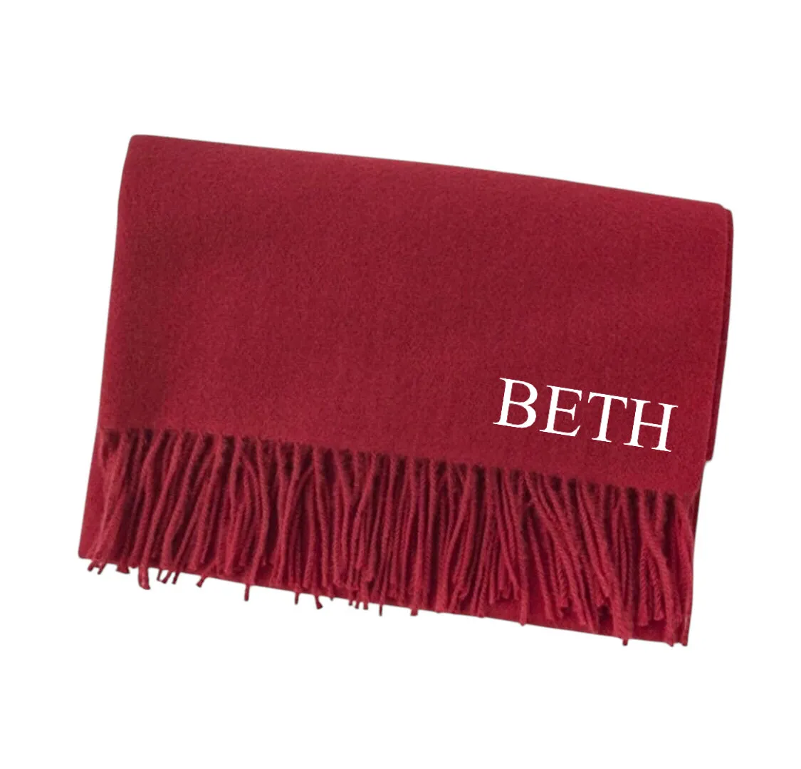 Personalized Cashmere Shawl