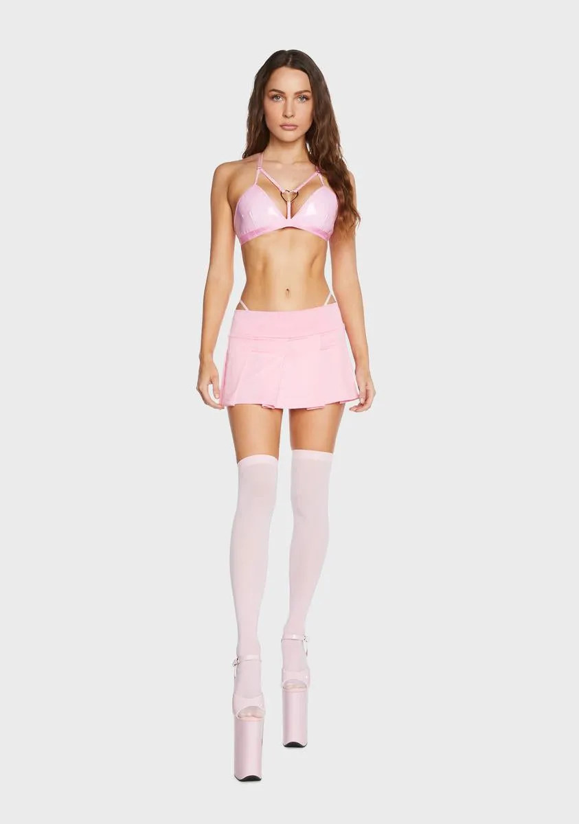 Petty Picture Pleated Mini Skirt