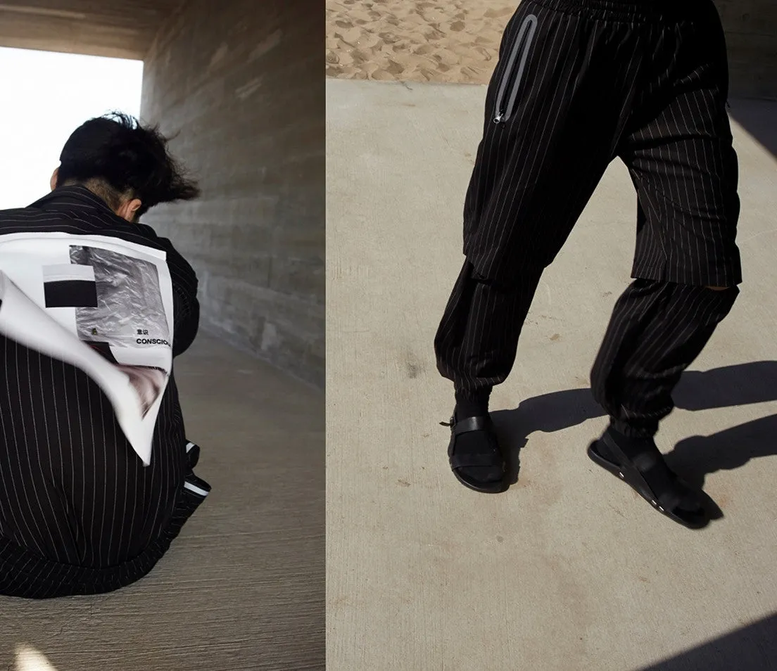 Pinstripe Sweatpants