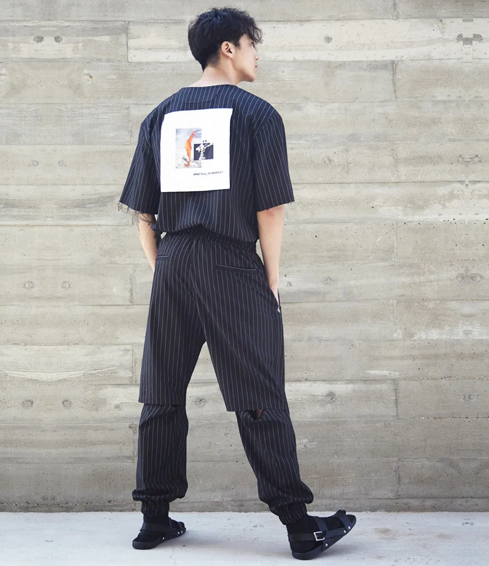 Pinstripe Sweatpants