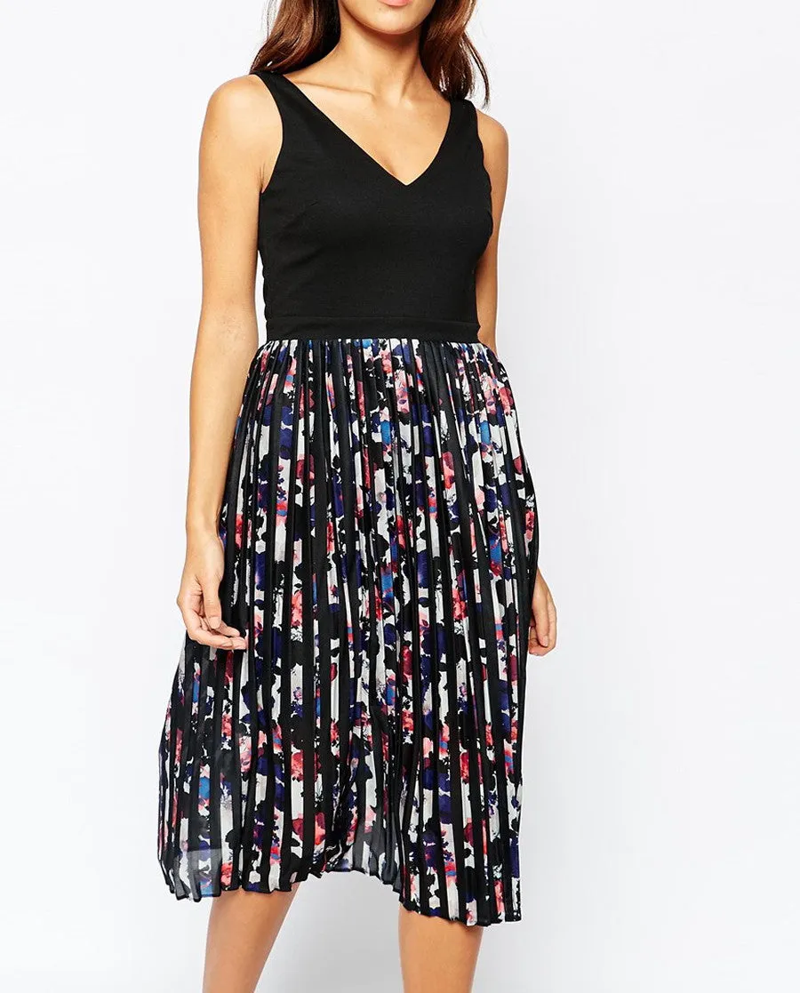 Pleated Skirt Dress