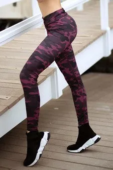 Plum Camo Sports Bra Tank