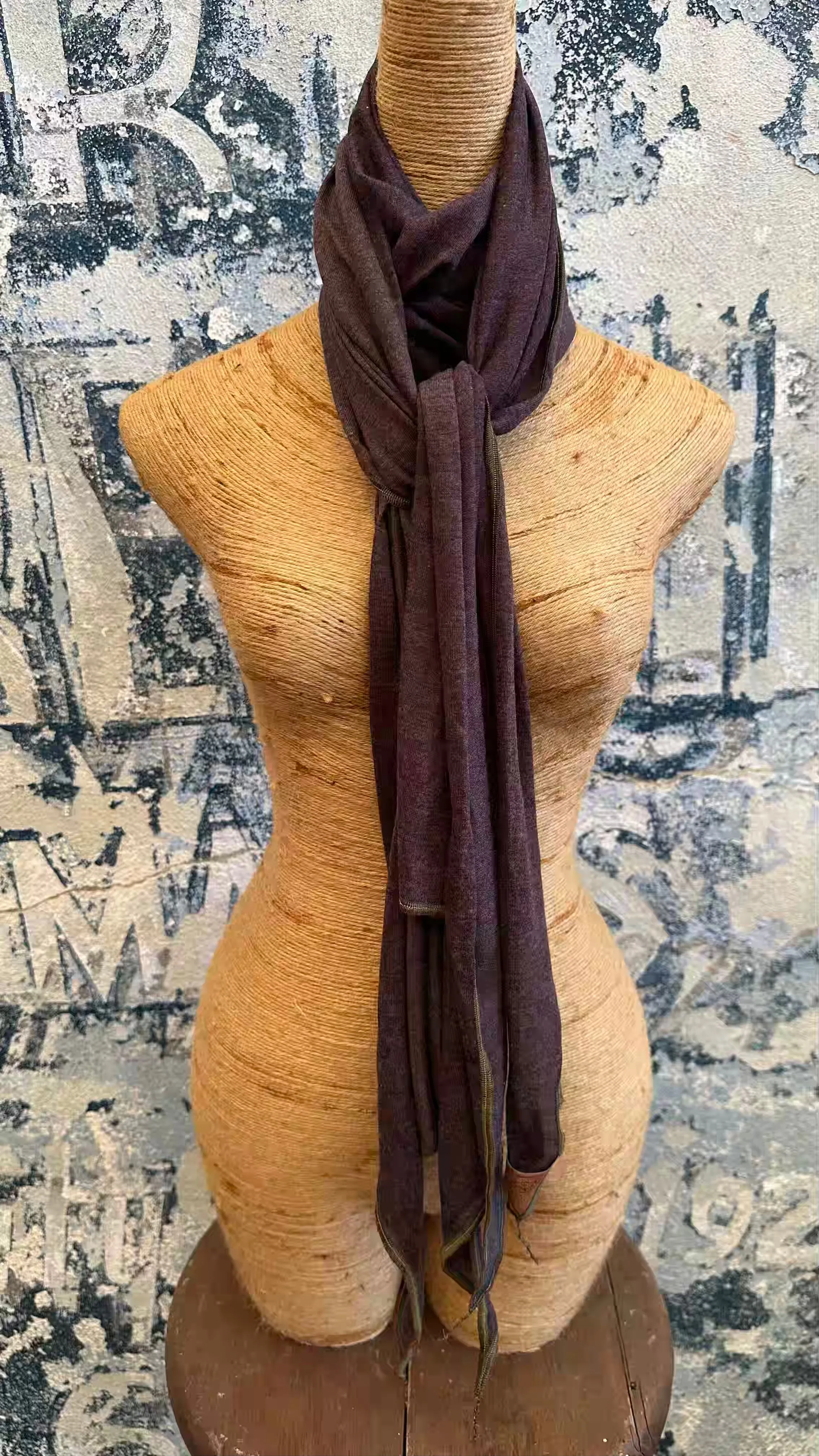 Plum Wisp Scarf