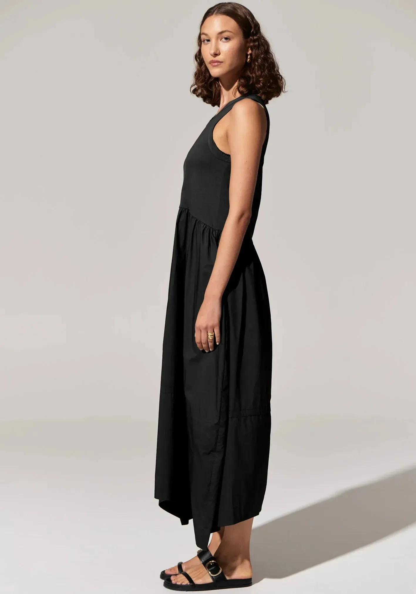 POL Toya Tank Dress in Black