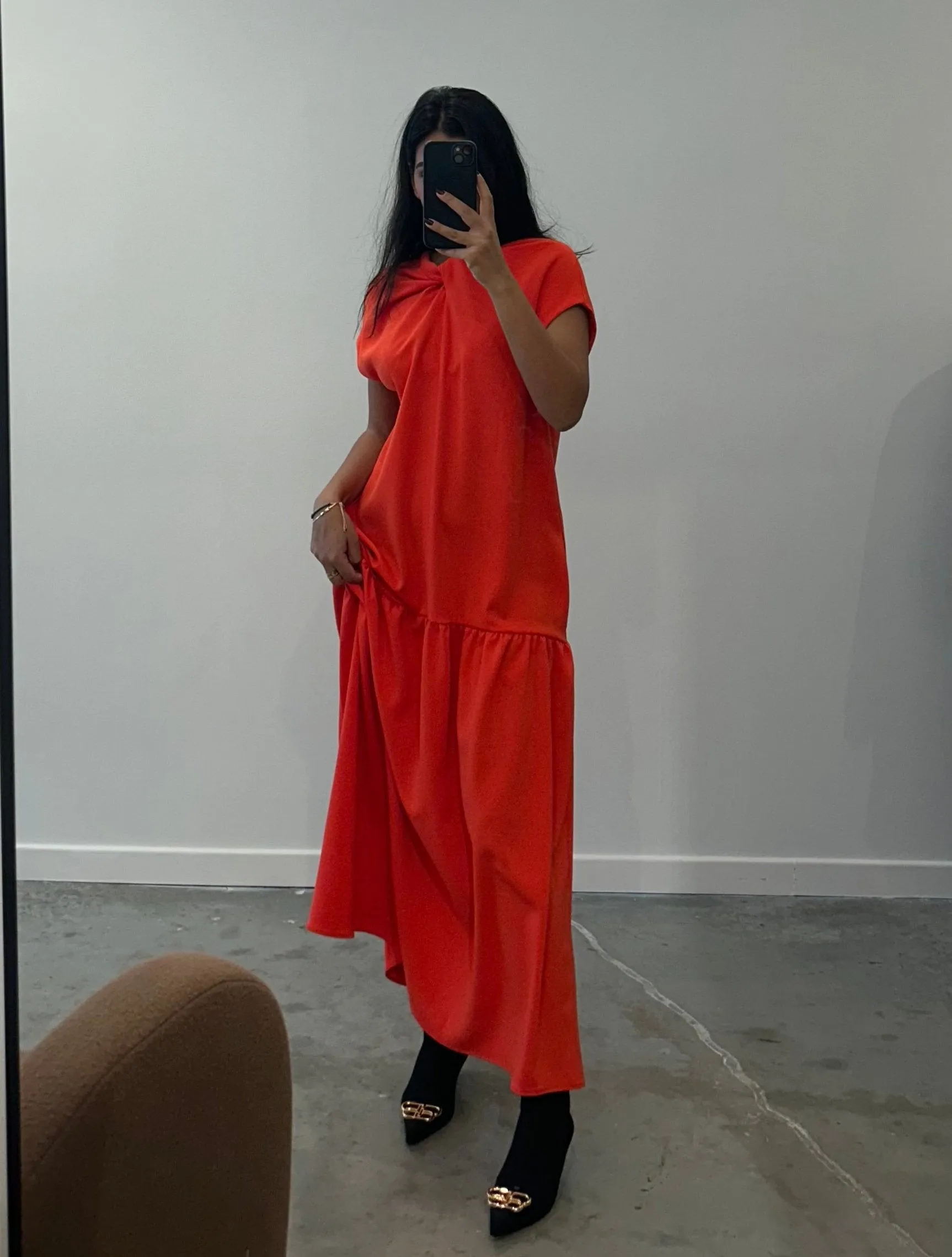 Poppy Drop Waist Maxi Dress