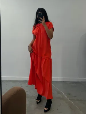Poppy Drop Waist Maxi Dress