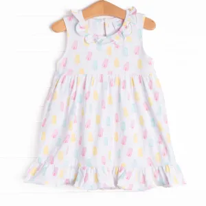 Popsicle Polka Dots Dress, Pink