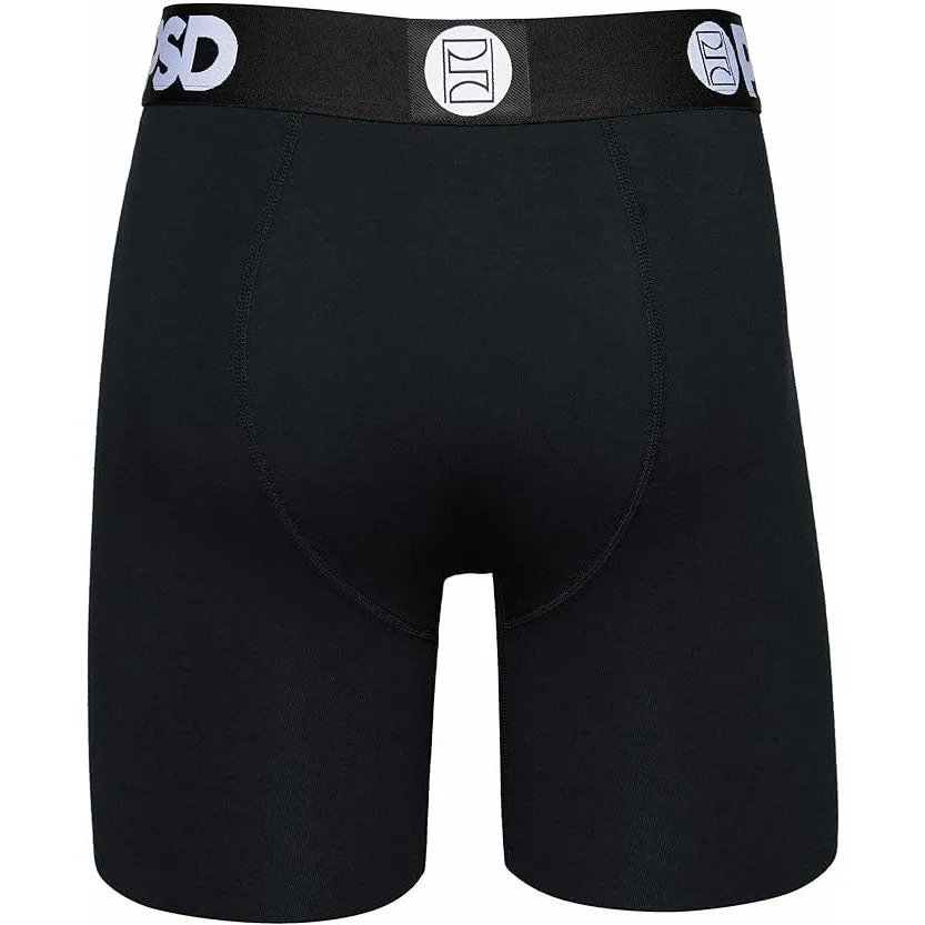 PSD Men's Multicolor Moisture-Wicking Fabric 95/5 Blk 3-Pack Boxer Briefs Large Underwear - 322180160-MUL-L