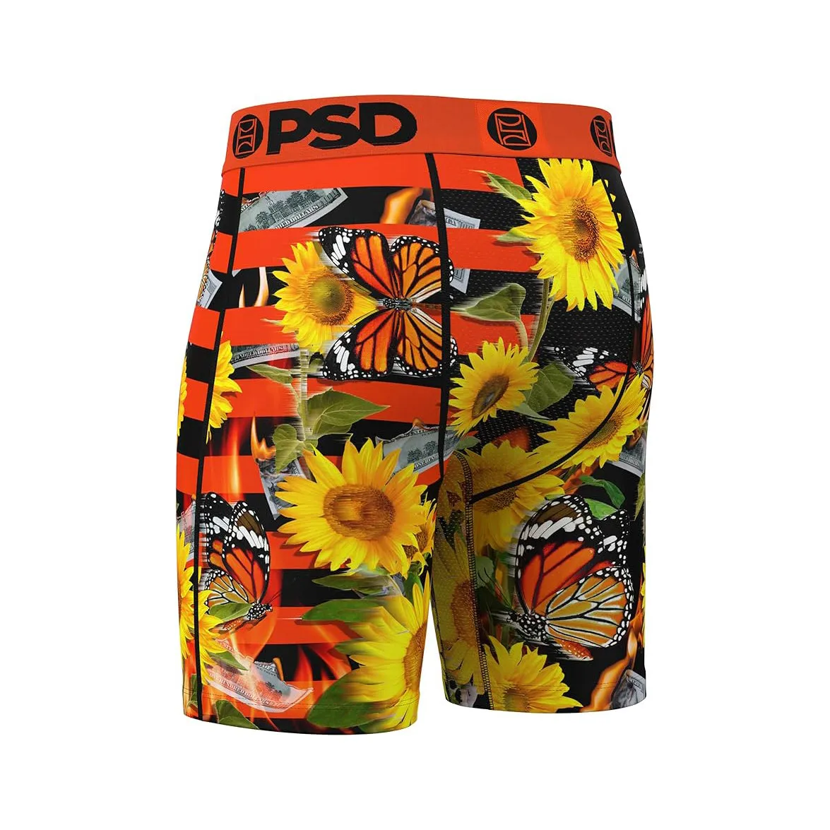 PSD Men's Multicolor Sunfire Split Boxer Briefs Medium Underwear - 324180062-MUL-M