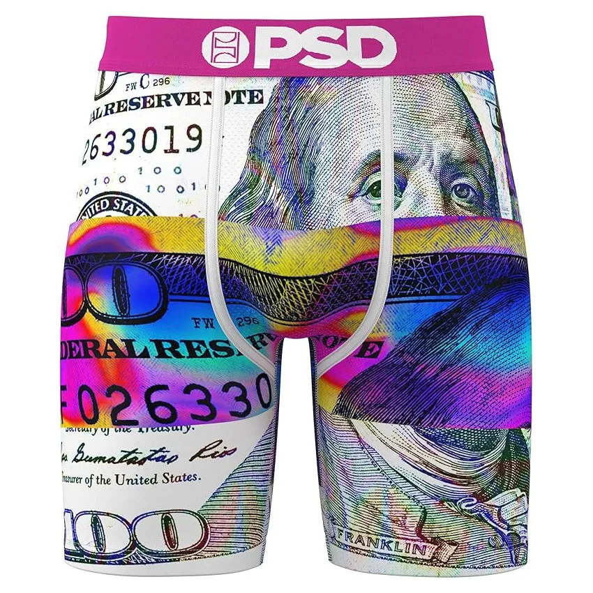 PSD Men's Multicolor Thermal $Plit Boxer Briefs Small Underwear - 224180019-MUL-S