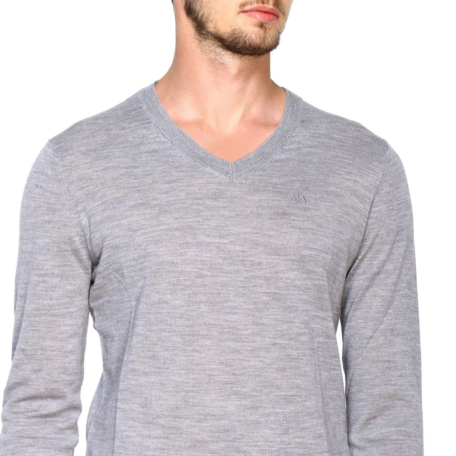 Pull col-v fini cashmere