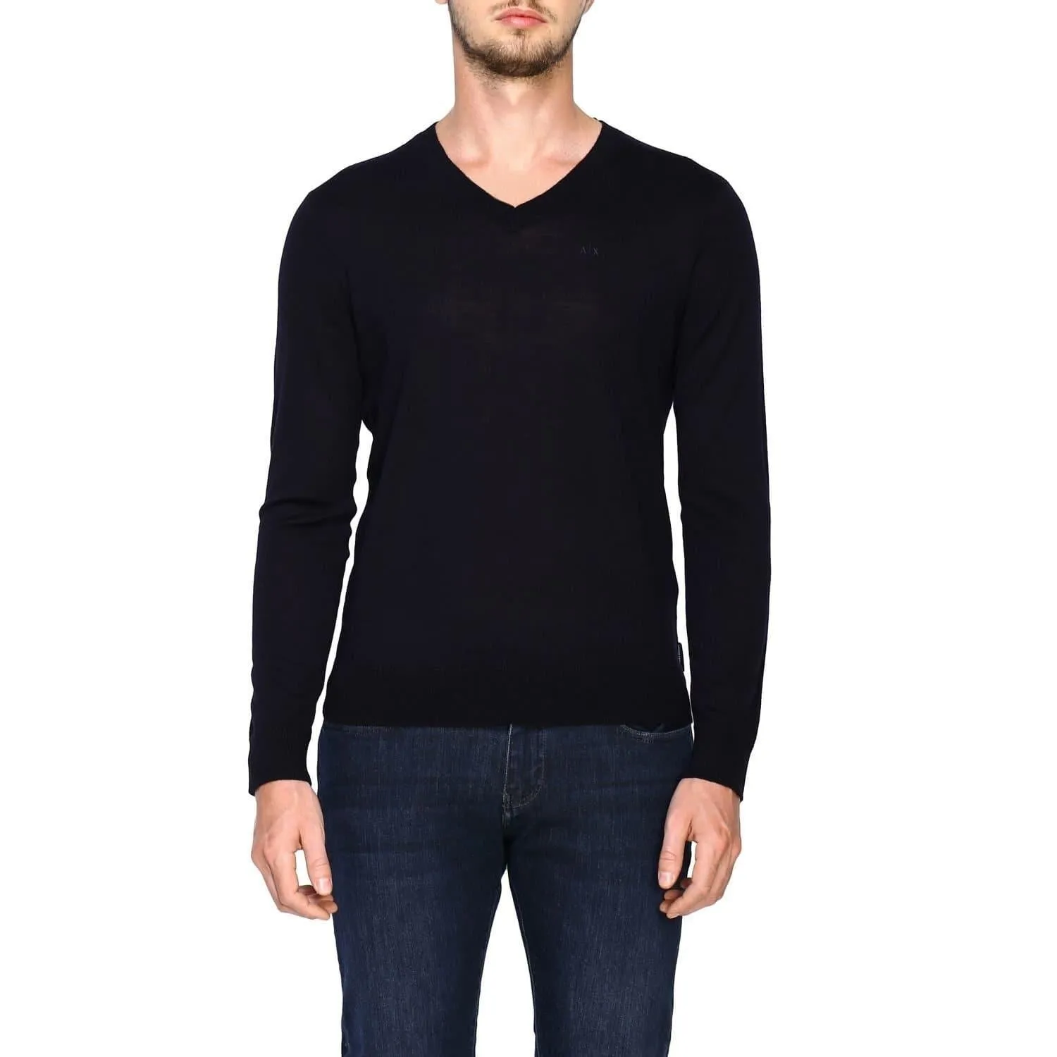 Pull col-v fini cashmere