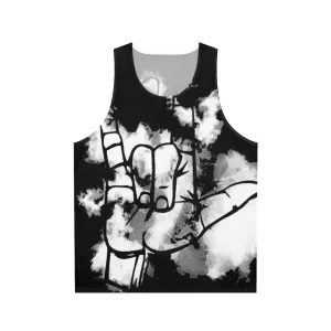 "I Love You ASL" Unisex Tank Top for Deaf Awareness