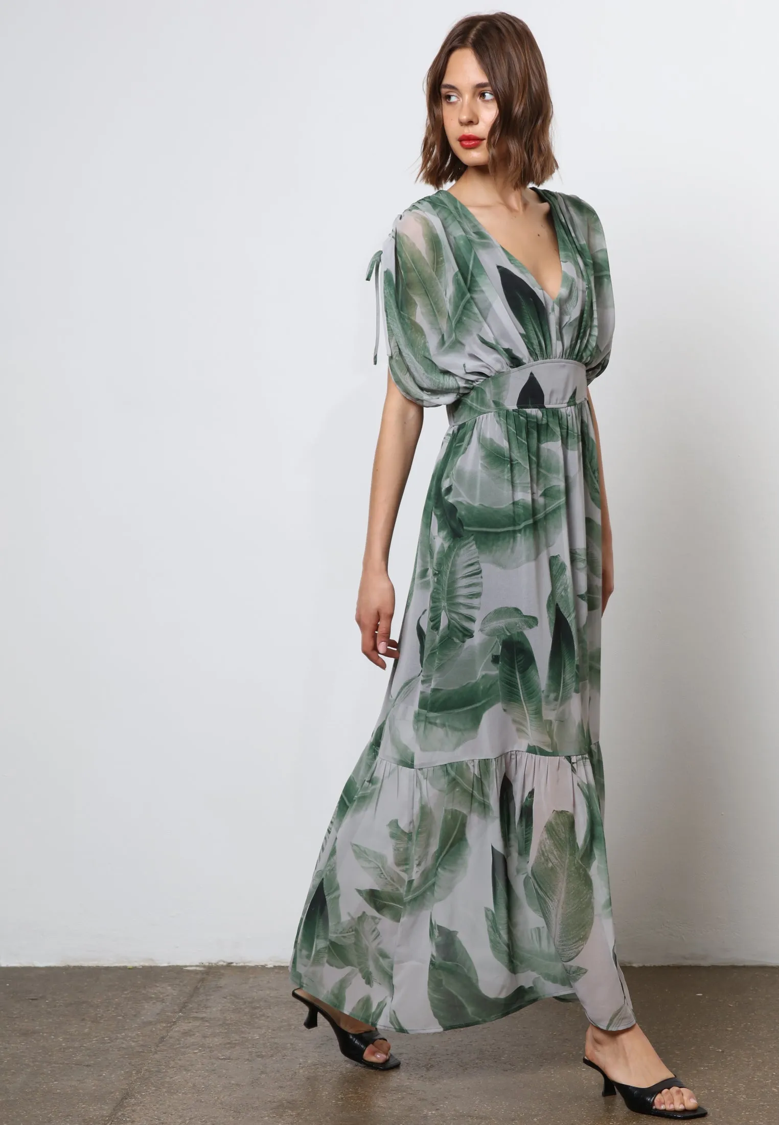 RADIANT MAXI DRESS BOTANIC GREEN