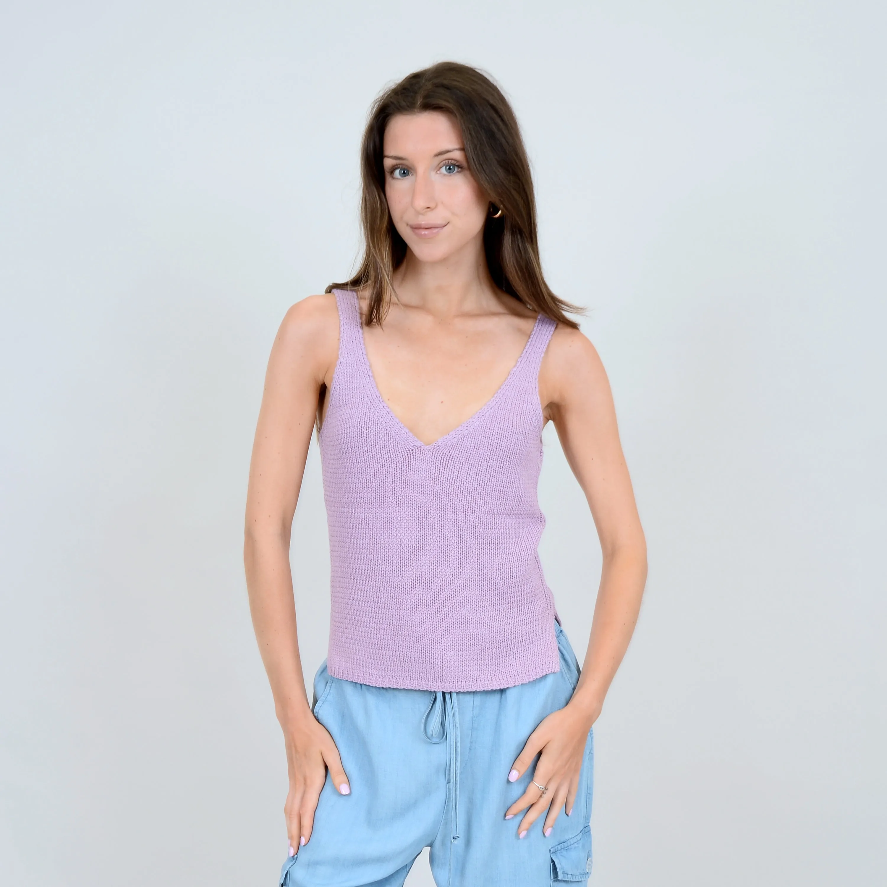 RD STYLE - Lavender Knit Tank