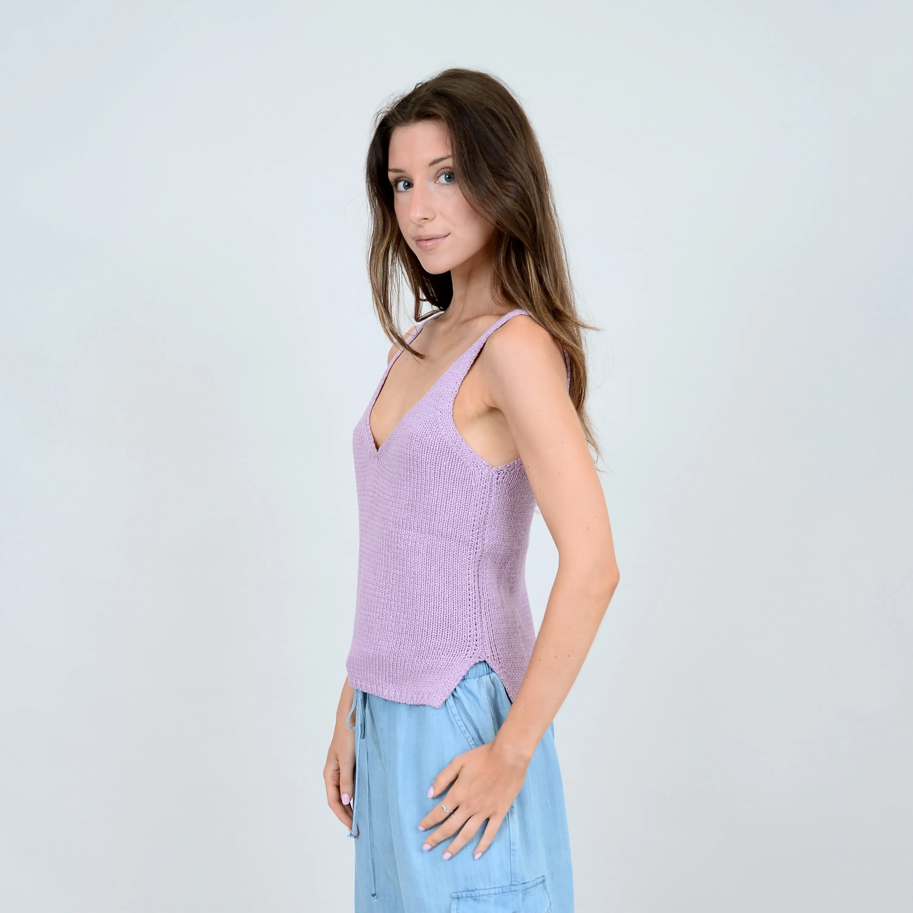 RD STYLE - Lavender Knit Tank