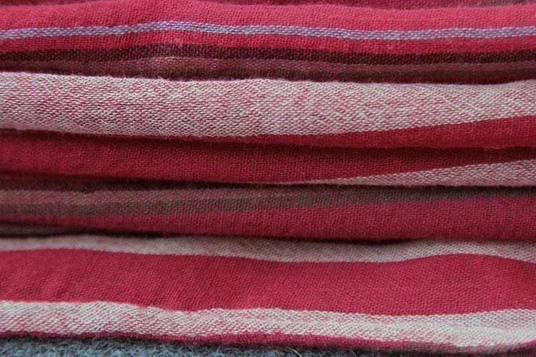 Red Stripes Cotton Maxi Dress | Lotus