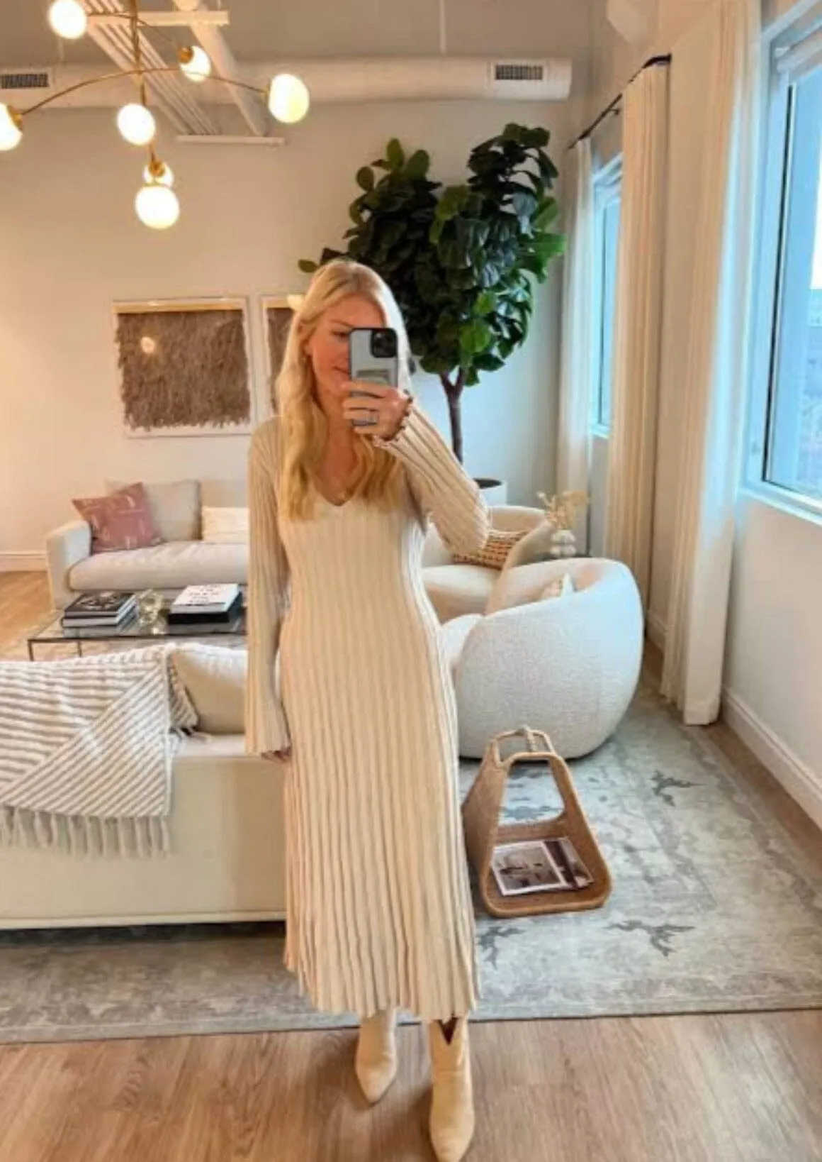 Reign Stone Long Sleeve Dress