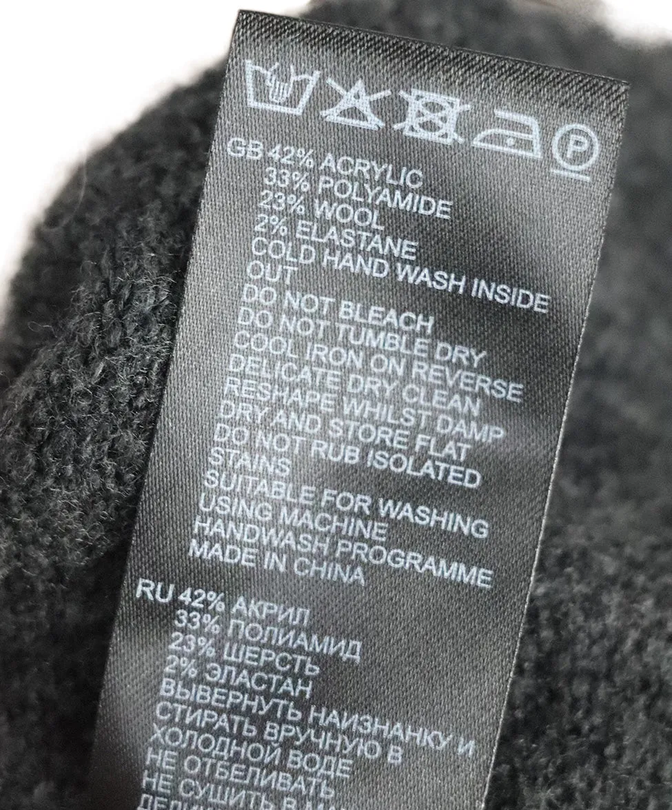 Reiss Taupe & Charcoal Cashmere Dress sz 10