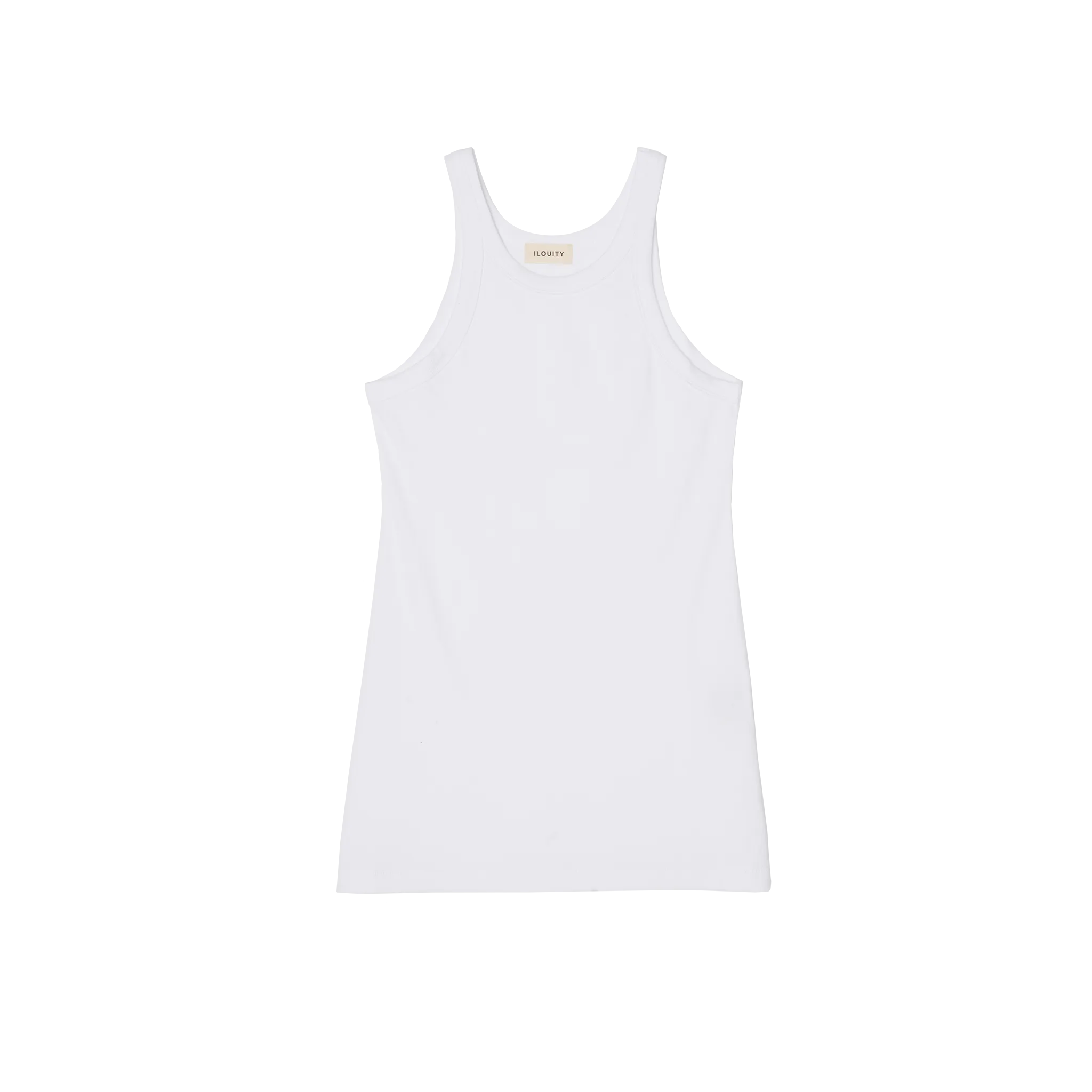 Ribbed Pregnancy Tank (Black/White/Grey Melange)