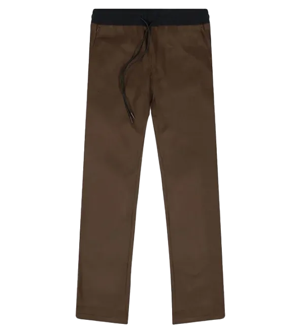 RICHIE LE RELAXED FLEECE PANT BROWN - RLC23-057