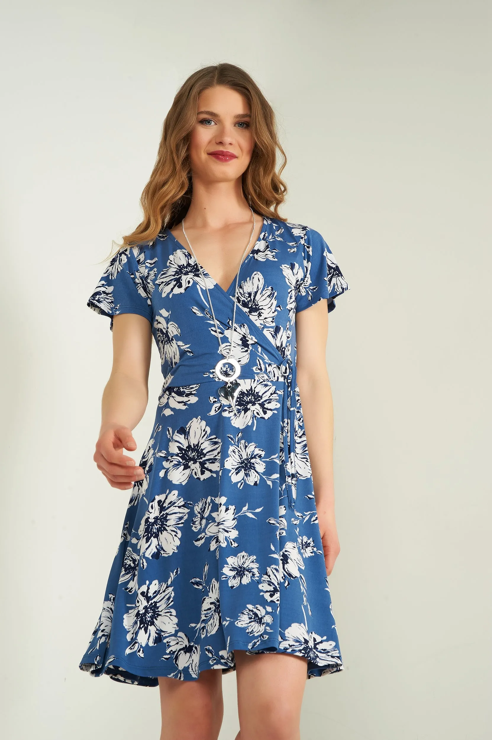 Robe courte cache-coeur - ERAM11 - (R-B14)