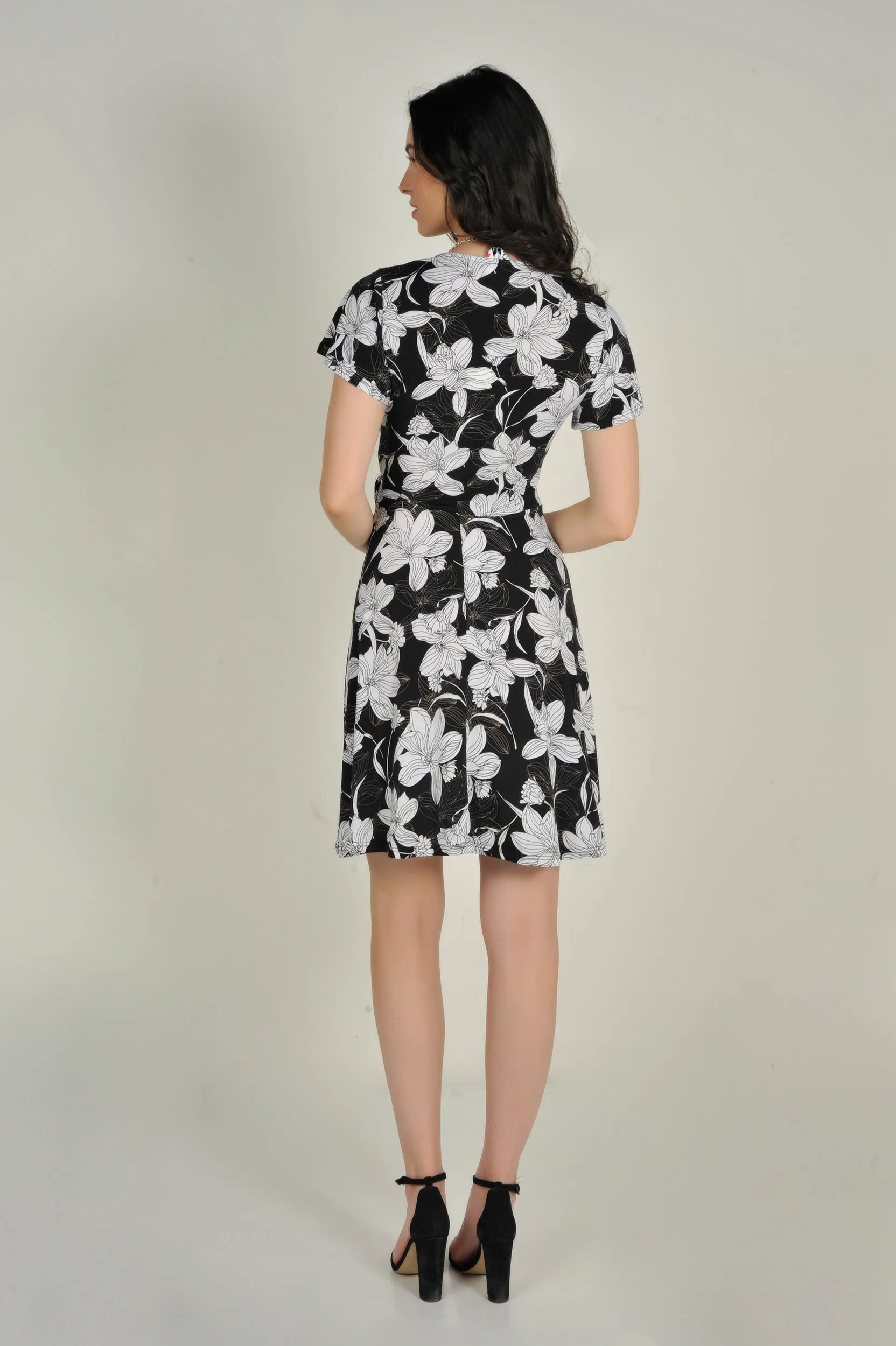 Robe courte cache-coeur - ERAM11 - (R-B14)