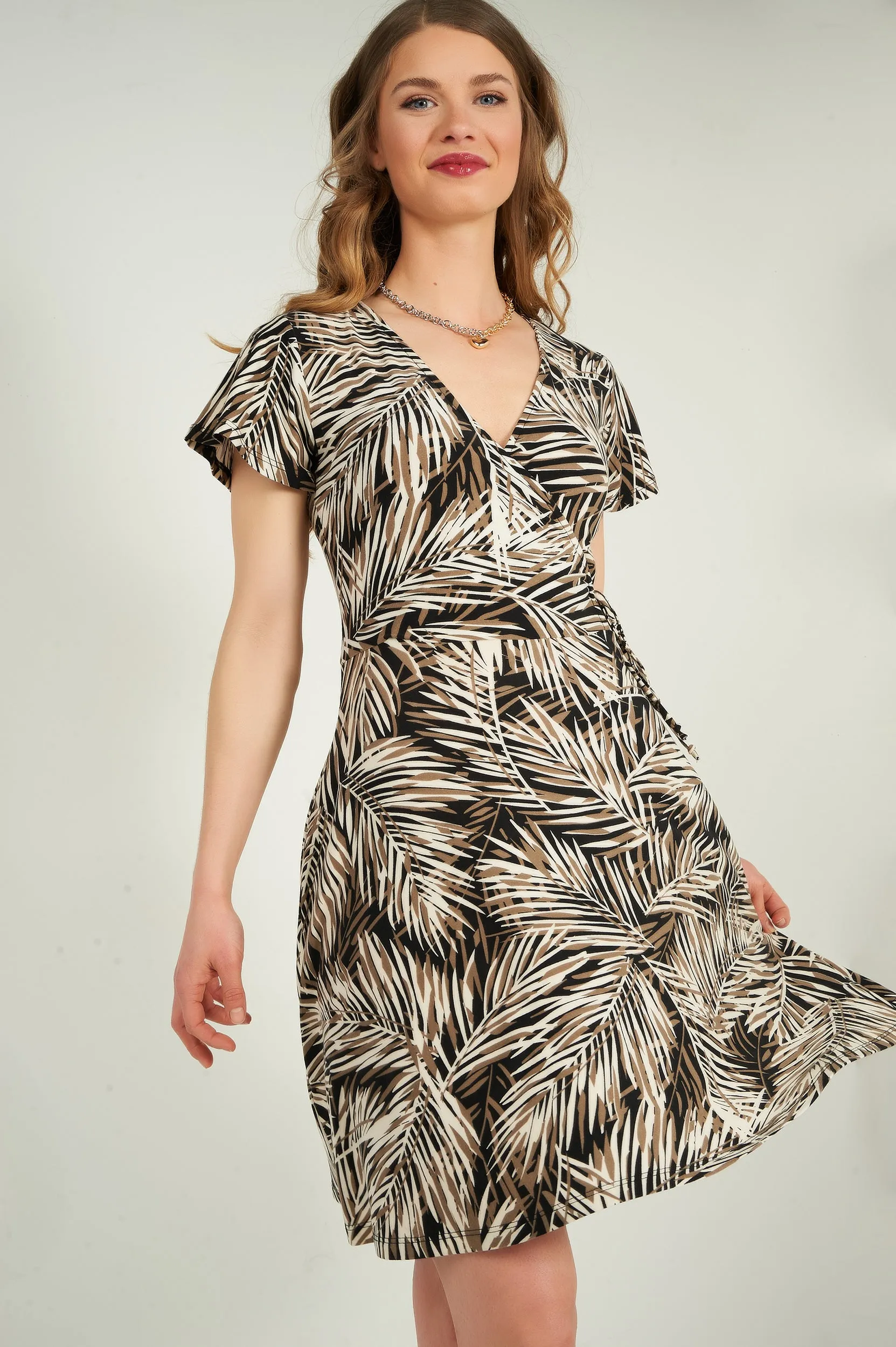 Robe courte cache-coeur - ERAM11 - (R-B14)