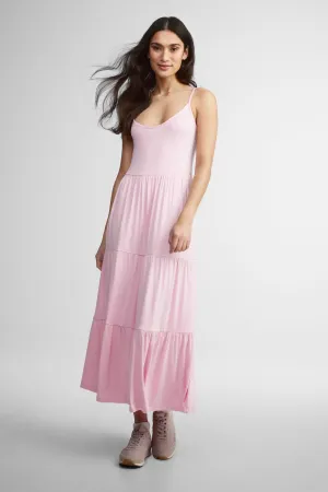 Robe maxi volants étagés - Femme